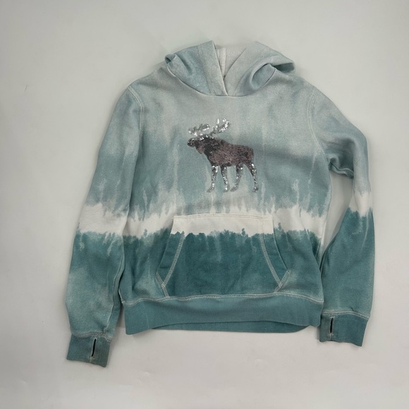 Abercrombie & Fitch Other - Abercrombie and Fitch Girls 13/14 Moose Graphic Tie-Dye Hoodie